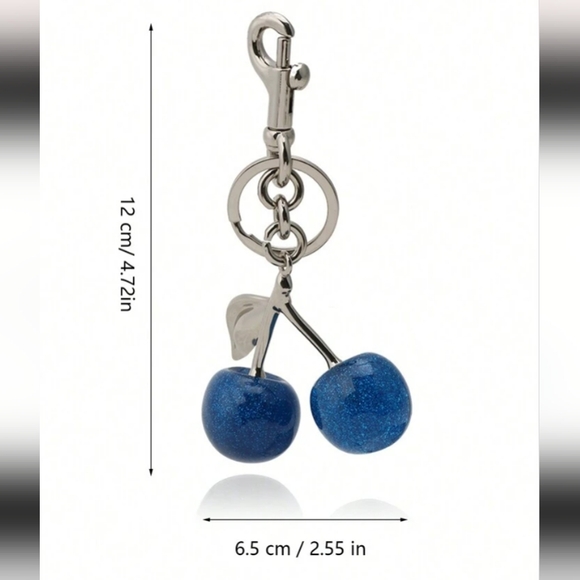 CHERRY KEYCHAIN BAG CHARMS π - Picture 15 of 15